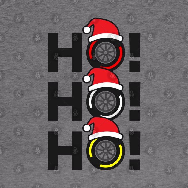 Ho! Ho! Ho! F1 Tyre Compound Christmas Hat Design by DavidSpeedDesign